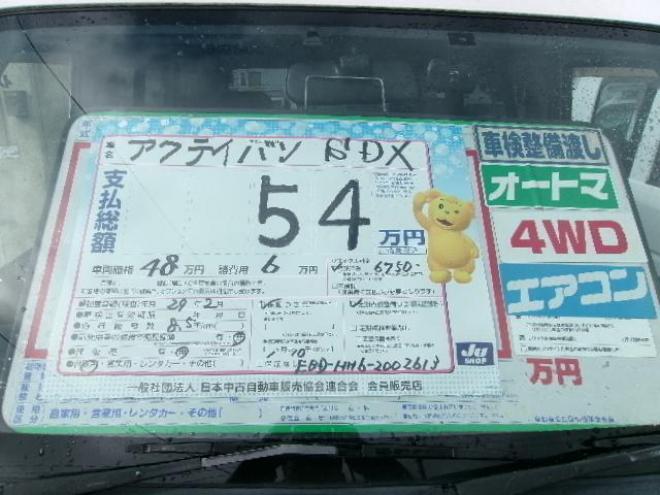 アクティSDX 4WD 660 5Dr