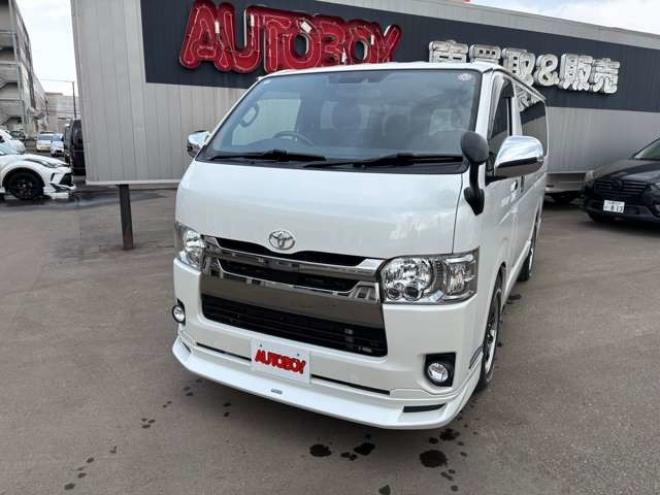 ハイエースバン2.8 スーパーGL ダークプライムII ロングボディ ディーゼルターボ 4WD　8インチナビTV 両側パワスラ ベッドキット 2800