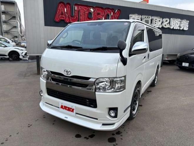 ハイエースバン2.8 スーパーGL ダークプライムII ロングボディ ディーゼルターボ 4WD　8インチナビTV 両側パワスラ ベッドキット 2800