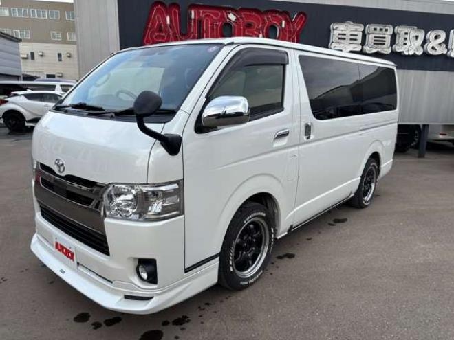 ハイエースバン2.8 スーパーGL ダークプライムII ロングボディ ディーゼルターボ 4WD　8インチナビTV 両側パワスラ ベッドキット 2800