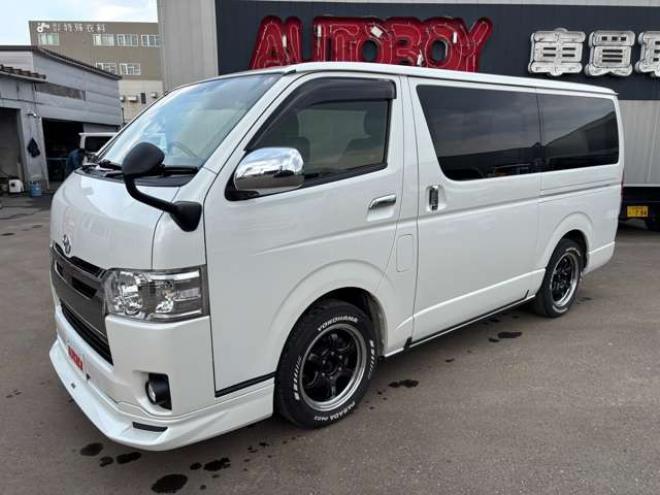 ハイエースバン2.8 スーパーGL ダークプライムII ロングボディ ディーゼルターボ 4WD　8インチナビTV 両側パワスラ ベッドキット 2800