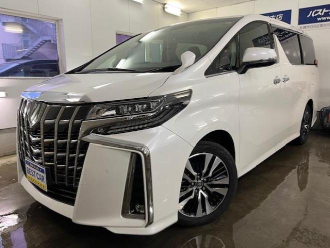 アルファードＳ　Ｃパッケージ後期型　本州仕入　禁煙車　プリクラッシュ　レーダークルーズ　レーントレーシング　純正１８インチＡＷ　社外１６ＡＷ＋スタッドレスタイヤ付　純正１０インチナビ（フルセグ地デジ　Ｂｌｕｅｔｏｏｔｈ）＋バックカメラ　純正１２．１インチリアフリップダウンモニター　両側パワースライドドア　パワーバックドア　純正ブラックレザーシート　電動オットマン　ＬＥＤヘッドライト　純正ドライブレコーダー　ステアリングヒーター　シートヒーター＆クーラー　ＥＴＣ 4WD 2500 5Dr