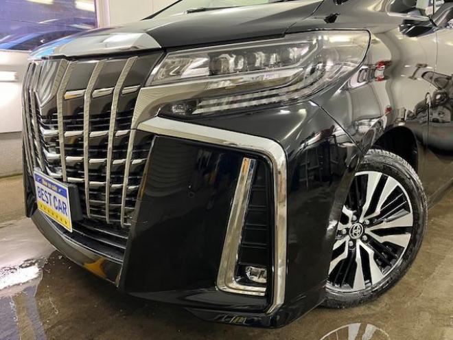アルファードＳ　Ｃパッケージ後期型　本州仕入　禁煙車　プリクラッシュ　レーダークルーズ　レーントレーシング　純正１８インチＡＷ　社外１６ＡＷ＋スタッドレスタイヤ付　純正ナビ（Ｍｉｒａｃａｓｔ　Ｂｌｕｅｔｏｏｔｈ）＋バックカメラ　両側パワースライドドア　パワーバックドア　純正ブラックレザーシート　電動オットマン　三眼ＬＥＤヘッドライト　前後ドライブレコーダー　ステアリングヒーター　シートヒーター＆クーラー　ＥＴＣ 4WD 2500 5Dr