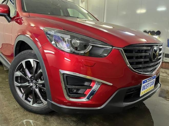 CX-5ＸＤ　Ｌパッケージ　本州仕入　禁煙車　ＷＡＫＯＳバリアスコーティング済　スカイアクティブディーゼルターボ　純正１９インチＡＷ　純正１９ＡＷ＋スタッドレスタイヤ付　純正ナビ（地デジ　ＤＶＤ再生　Ｂｌｕｅｔｏｏｔｈ）＋バックカメラ＆サイドカメラ　ＢＯＳＥサウンド　純正ブラックレザーシート　レーダークルーズコントロール　ブラインドスポット　車線逸脱警報　ＬＥＤヘッドライト　両席シートヒーター　アドバンスキー　横滑り防止装置　ＥＴＣ 4WD 2200 5Dr