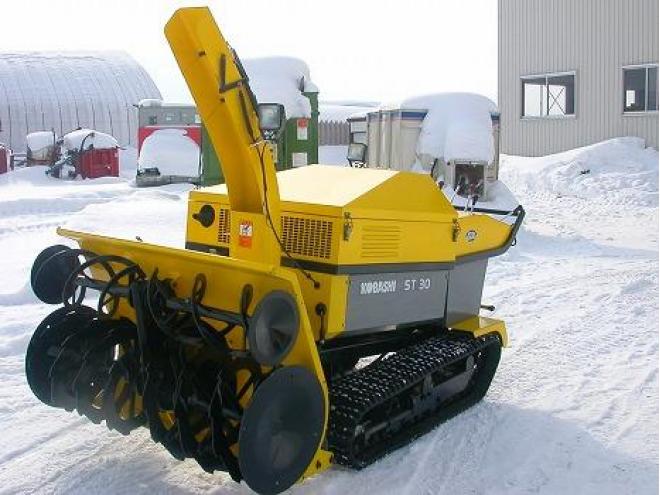除雪機コバシST30ディーゼル30馬力ツインローターローリング