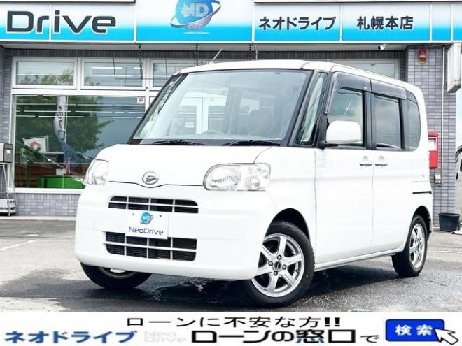 タント660X 4WD　ローンが不安な方＜優遇ローン＞　寒冷地仕様　社外ナビ　フルセグTV　コラム