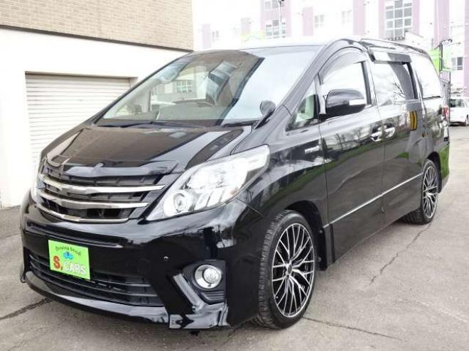 アルファードハイブリッド2.4 SR 4WD　本州車 保証2年 後席モニター両側電動 20AW 2400