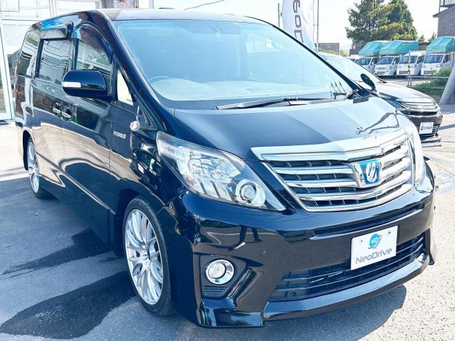 アルファードハイブリッドハイブリッド2.4SR Cパッケージ 4WD　ローンが不安な方＜優遇ローン＞　本州仕入　サンルーフ　ナビ　PWバックドア