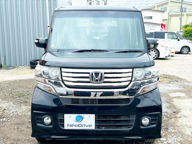 N-BOX660カスタムGターボパッケージ 4WD　ローンが不安な方＜優遇ローン＞1年保証　本州仕入　両側Pスラ　純正ナビ