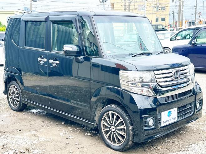 N-BOX660カスタムGターボパッケージ 4WD　ローンが不安な方＜優遇ローン＞1年保証　本州仕入　両側Pスラ　純正ナビ