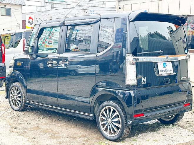 N-BOX660カスタムGターボパッケージ 4WD　ローンが不安な方＜優遇ローン＞1年保証　本州仕入　両側Pスラ　純正ナビ
