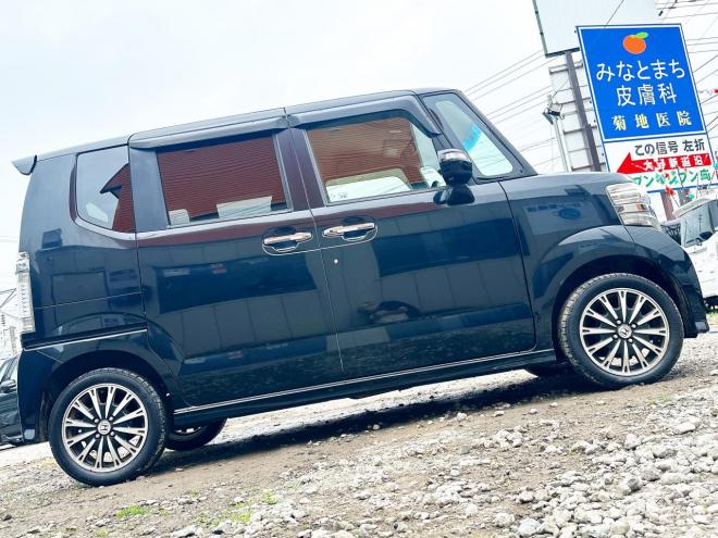 N-BOX660カスタムGターボパッケージ 4WD　ローンが不安な方＜優遇ローン＞1年保証　本州仕入　両側Pスラ　純正ナビ