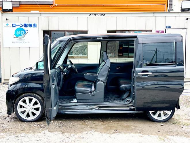 タント660カスタムX 4WD　ローンが不安な方＜優遇ローン＞1年保証　本州仕入　寒冷地仕様　片側Pスラ