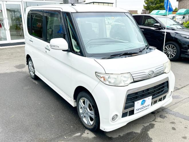 タントカスタムX 4WD　ローンが不安な方＜優遇ローン＞　本州仕入　寒冷地　純正ナビ　片側PWスラ