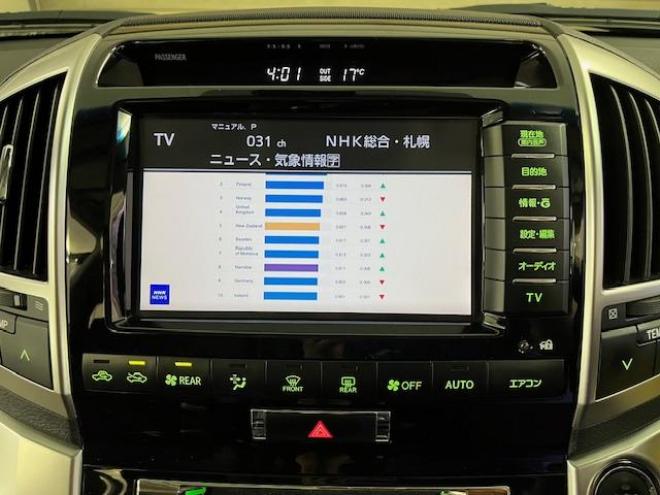 ランドクルーザー２００系中期型　ＺＸ　ワンオーナー　寒冷地仕様　禁煙車　純正２０インチＡＷ　純正１８ＡＷ＋スタッドレスタイヤ付　モデリスタスポイラー＆マフラー　電動サンルーフ　純正ブラックレザーシート　純正ナビ（フルセグ地デジ　ＤＶＤ再生　Ｂｌｕｅｔｏｏｔｈ対応）＋バックカメラ　リアエンターテイメント　パワーバックドア　クルーズコントロール　シートヒーター＆クーラー　ステアリングヒーター　両席パワーシート　ＥＴＣ 4WD 4600 5Dr