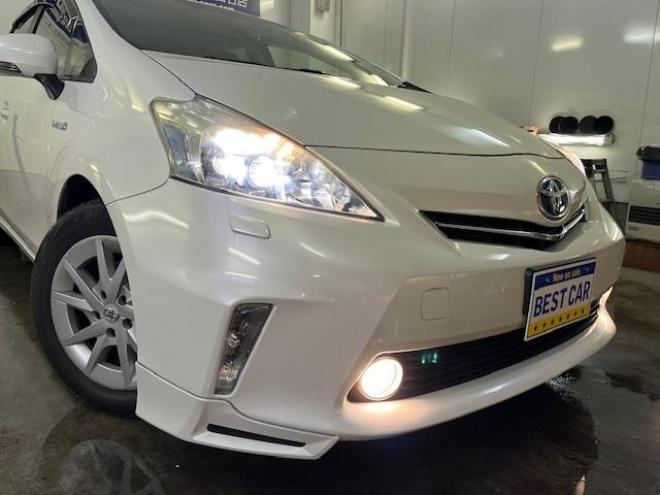プリウスα１．８Ｓ　本州仕入　ワンオーナー　禁煙車　ＷＡＫＯＳバリアスコーティング済　１６インチホイール＆新品夏タイヤ　純正１６ＡＷ＋スタッドレスタイヤ付　純正ナビ（ワンセグ地デジ　Ｂｌｕｅｔｏｏｔｈオーディオ）＋バックカメラ　前後ドライブレコーダー　純正ＬＥＤヘッドライト　ＰＵＳＨスタート　スマートキー　ヘッドライトウォッシャー　タイミングチェーン車　ＥＴＣ 1800 5Dr