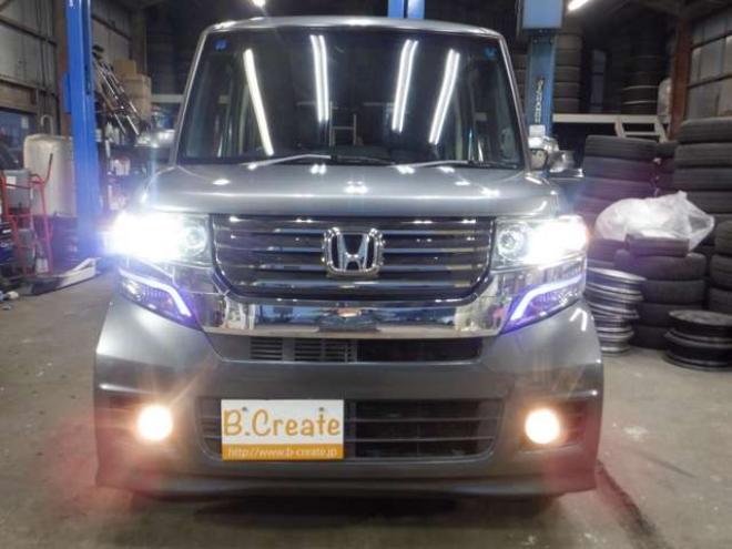 N-BOXカスタムG ターボパッケージ 4WD　ナビ・TV・B/T・両側パワスラ・ETC・HID 660