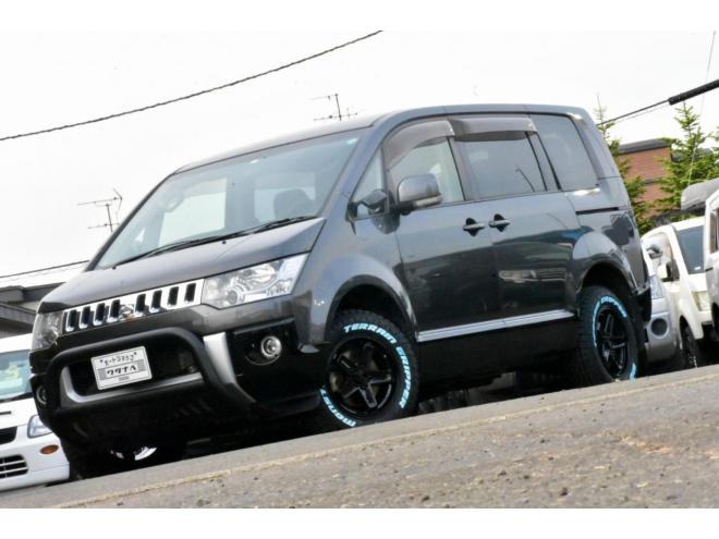 デリカＤ：５　Ｄパワーパッケージ　４ＷＤ　本州仕入　アルパインナビ／フリップダウンモニター　新品タイヤ／ホイール　新品フロントガード　車検２年付