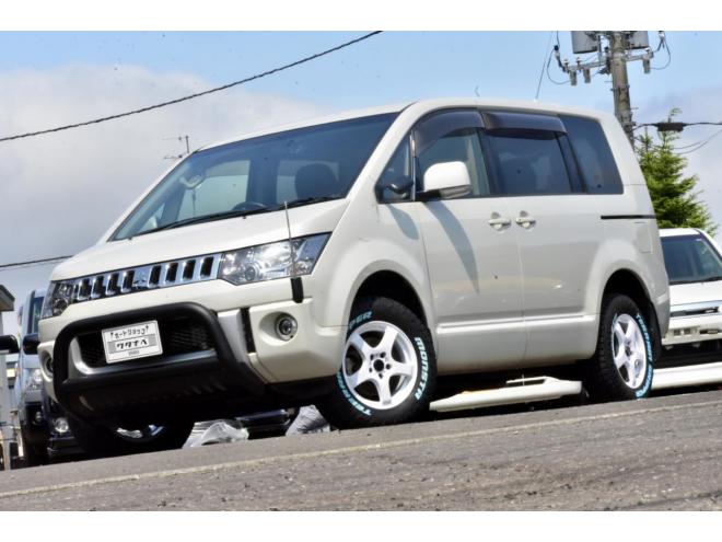 デリカＤ：５　Ｄパワーパッケージ　本州仕入　４ＷＤ　車検２年付　アルパイン９型ナビ　後席モニター　新品フロントガード　新品アルミ／タイヤ　両側パワースライドドア　オルタネータ交換済