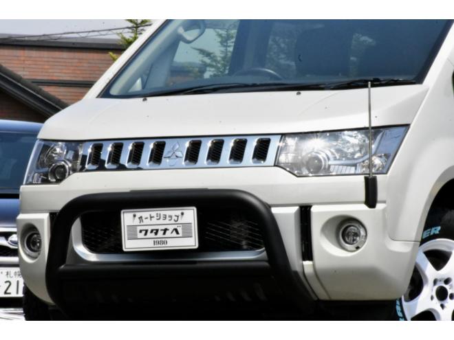 デリカＤ：５　Ｄパワーパッケージ　本州仕入　４ＷＤ　車検２年付　アルパイン９型ナビ　後席モニター　新品フロントガード　新品アルミ／タイヤ　両側パワースライドドア　オルタネータ交換済
