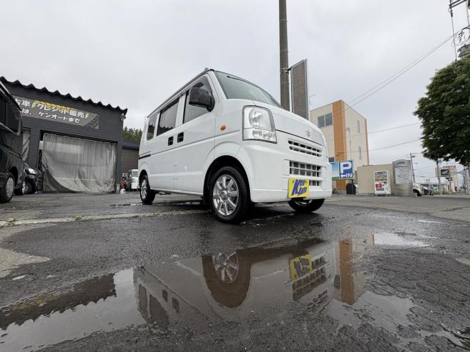 エブリィEVEREY VAN 4WD JION HIGH ROOF本州仕入　寒冷地仕様　リアヒーター　ミラーヒーター　切替4WD　　キーレス　地デジナビ　Bluetooth　バイザー　スタットレス　エンシ゛ンオイル交換　オートマオイル交換 4WD 660 5Dr