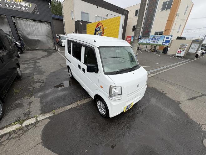 エブリィEVEREY VAN 4WD JION HIGH ROOF本州仕入　寒冷地仕様　リアヒーター　ミラーヒーター　切替4WD　　キーレス　地デジナビ　Bluetooth　バイザー　スタットレス　エンシ゛ンオイル交換　オートマオイル交換 4WD 660 5Dr