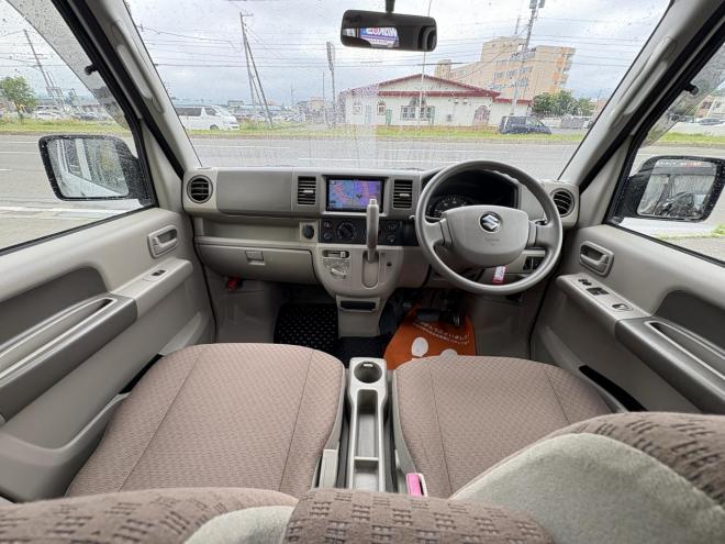 エブリィEVEREY VAN 4WD JION HIGH ROOF本州仕入　寒冷地仕様　リアヒーター　ミラーヒーター　切替4WD　　キーレス　地デジナビ　Bluetooth　バイザー　スタットレス　エンシ゛ンオイル交換　オートマオイル交換 4WD 660 5Dr