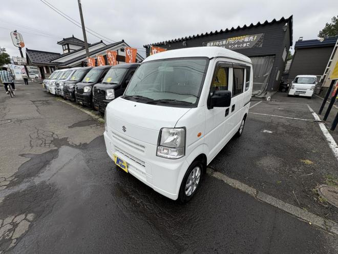 エブリィEVEREY VAN 4WD JION HIGH ROOF本州仕入　寒冷地仕様　リアヒーター　ミラーヒーター　切替4WD　　キーレス　地デジナビ　Bluetooth　バイザー　スタットレス　エンシ゛ンオイル交換　オートマオイル交換 4WD 660 5Dr
