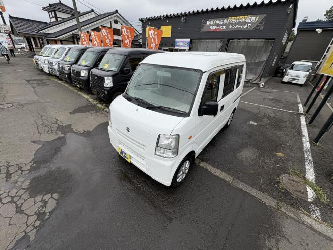エブリィEVEREY VAN 4WD JION HIGH ROOF本州仕入　寒冷地仕様　リアヒーター　ミラーヒーター　切替4WD　　キーレス　地デジナビ　Bluetooth　バイザー　スタットレス　エンシ゛ンオイル交換　オートマオイル交換 4WD 660 5Dr