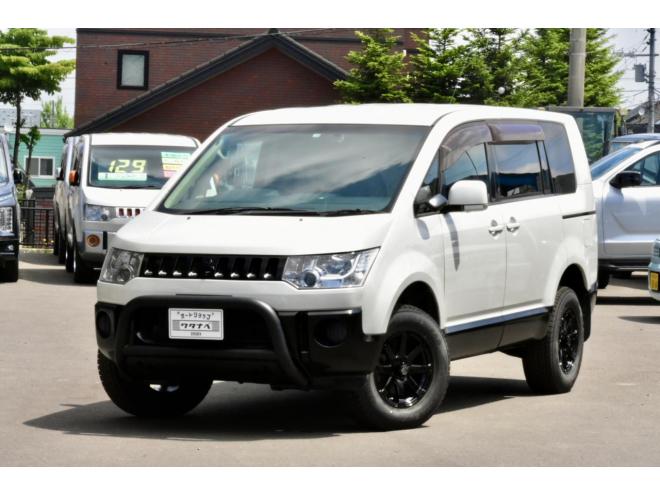 デリカＤ：５　Ｇ　４ＷＤ　本州仕入　オリジナルペイント　リフトアップ　新品フロントガード　社外アルミ　シートカバー　純正フリップダウンモニタ　３６０ドラレコ
