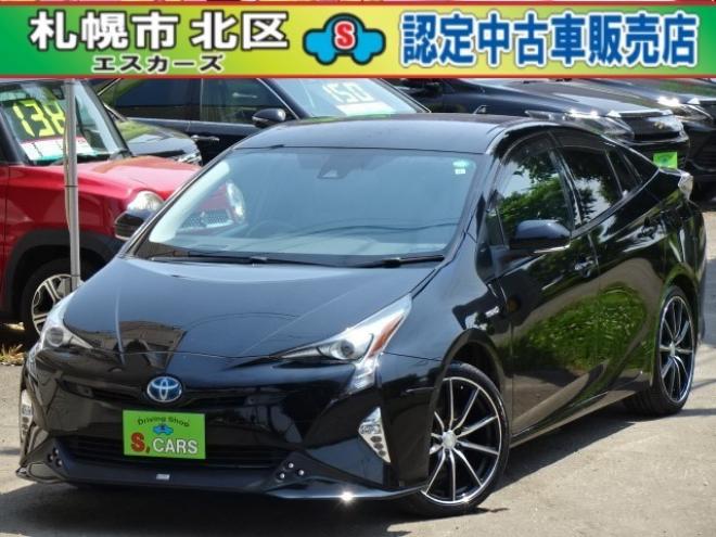 プリウス1.8 A プレミアム E-Four 4WD　本州車 保証2年 TRDエアロ BSM 18AW 本革 1800