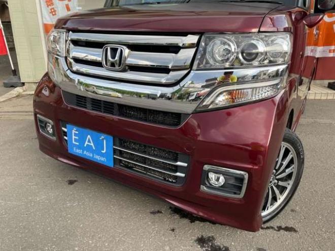 N-BOXカスタムG ターボ Lパッケージ 4WD　1年保証/BTナビ・フルセグBカメラ/エンスタ 660
