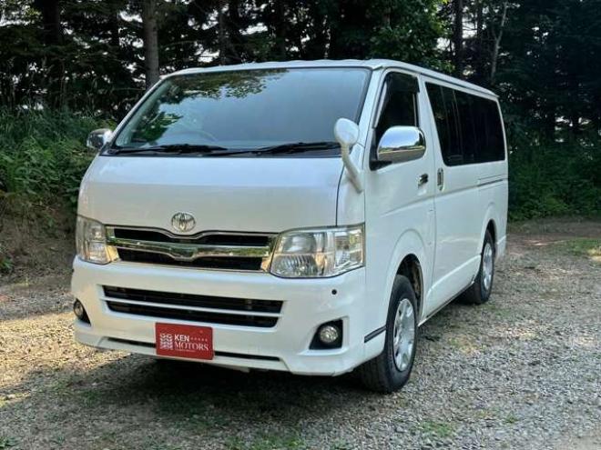 レジアスエース3.0 スーパーGL プライムセレクション ロングボディ ディーゼルターボ 4WD　記録簿/社外アルミ/ETC/手作りベッドキット 3000