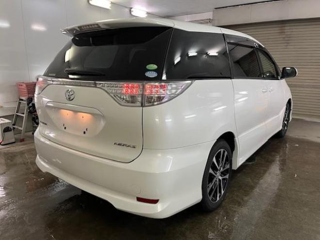 エスティマアエラス　本州仕入　後期型　寒冷地仕様　禁煙車　ＷＡＫＯＳバリアスコーティング済　純正ブラポリ１８インチＡＷ　社外１６ＡＷ＋スタッドレスタイヤ付　両側パワースライドドア　アルパインナビ（フルセグ地デジ　ＤＶＤ再生　Ｂｌｕｅｔｏｏｔｈ）＋バックカメラ　エンジンスターター　ＰＵＳＨスタート　スマートキー　クルーズコントロール　フロントガラス熱線　タイミングチェーン車　ビルトインＥＴＣ　ＨＩＤ ヘッドライト 4WD 2400 5Dr