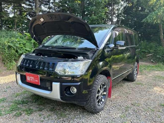 デリカD：5 2.2 D パワーパッケージ ディーゼルターボ 4WD　社外ナビ/Bカメラ/両側パワスラ/ETC 2300