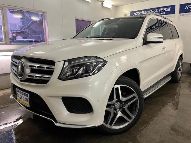 ベンツＧＬＳ３５０ｄ　４マチックスポーツ　禁煙車　ＡＭＧ２１インチＡＷ　社外２０ＡＷ＋スタッドレスタイヤ付　純正ナビ（フルセグ地デジ　Ｂｌｕｅｔｏｏｔｈ）＋バックカメラ　３６０℃カメラ　ハーマンカードンオーディオ　パークトロニック　電動サンルーフ　ブラックレザーシート　パワートランク　シートヒーター　キーレスゴー　パドルシフト　ＥＴＣ 4WD 3000 5Dr