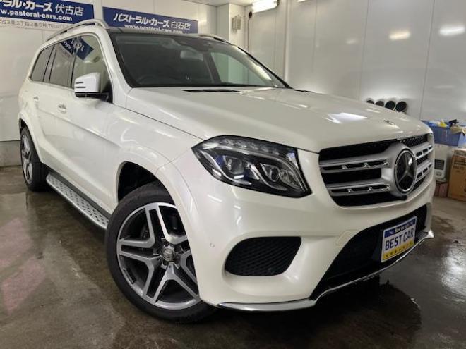 ベンツＧＬＳ３５０ｄ　４マチックスポーツ　禁煙車　ＡＭＧ２１インチＡＷ　社外２０ＡＷ＋スタッドレスタイヤ付　純正ナビ（フルセグ地デジ　Ｂｌｕｅｔｏｏｔｈ）＋バックカメラ　３６０℃カメラ　ハーマンカードンオーディオ　パークトロニック　電動サンルーフ　ブラックレザーシート　パワートランク　シートヒーター　キーレスゴー　パドルシフト　ＥＴＣ 4WD 3000 5Dr