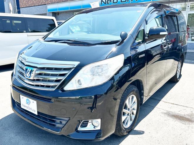 アルファードハイブリッド2.4X 4WD　ローンが不安な方＜優遇ローン＞本州仕入　両側パワスラ　純正ナビ　ETC 4WD