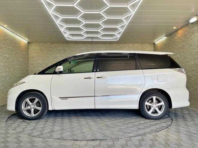 エスティマハイブリッド2.4X 4WD 5年保証 スマキー 両側パワスラ ナビTV Bカメ ETC 寒冷地仕様 禁煙 修復歴無