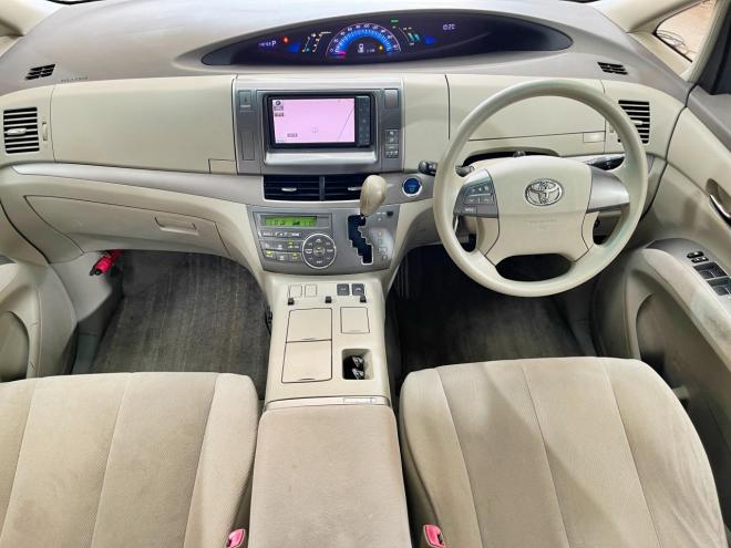 エスティマハイブリッド2.4X 4WD 5年保証 スマキー 両側パワスラ ナビTV Bカメ ETC 寒冷地仕様 禁煙 修復歴無