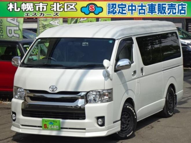 ハイエースバン2.7 スーパーGL ダークプライム ワイド ミドルルーフ ロングボディ 4WD　本州車 玄武1.5ダウン 外シャックル 2700