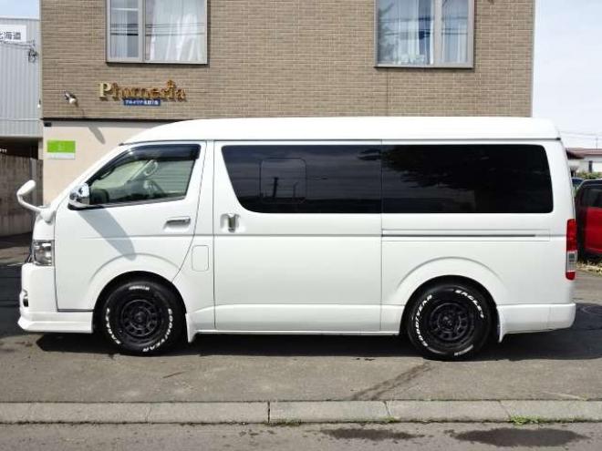 ハイエースバン2.7 スーパーGL ダークプライム ワイド ミドルルーフ ロングボディ 4WD　本州車 玄武1.5ダウン 外シャックル 2700