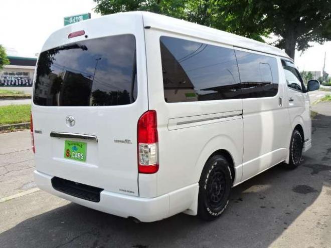 ハイエースバン2.7 スーパーGL ダークプライム ワイド ミドルルーフ ロングボディ 4WD　本州車 玄武1.5ダウン 外シャックル 2700