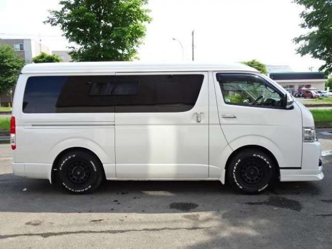 ハイエースバン2.7 スーパーGL ダークプライム ワイド ミドルルーフ ロングボディ 4WD　本州車 玄武1.5ダウン 外シャックル 2700