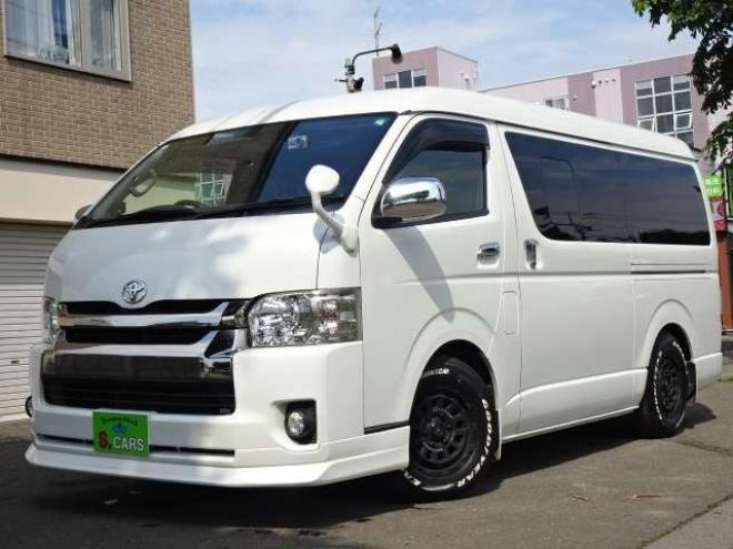 ハイエースバン2.7 スーパーGL ダークプライム ワイド ミドルルーフ ロングボディ 4WD　本州車 玄武1.5ダウン 外シャックル 2700