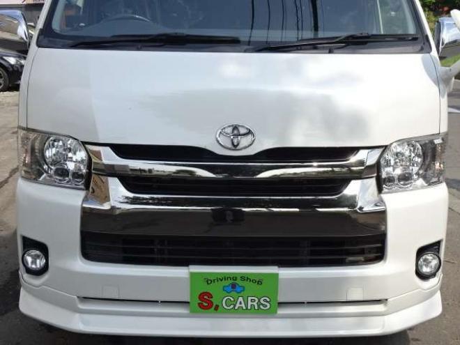 ハイエースバン2.7 スーパーGL ダークプライム ワイド ミドルルーフ ロングボディ 4WD　本州車 玄武1.5ダウン 外シャックル 2700
