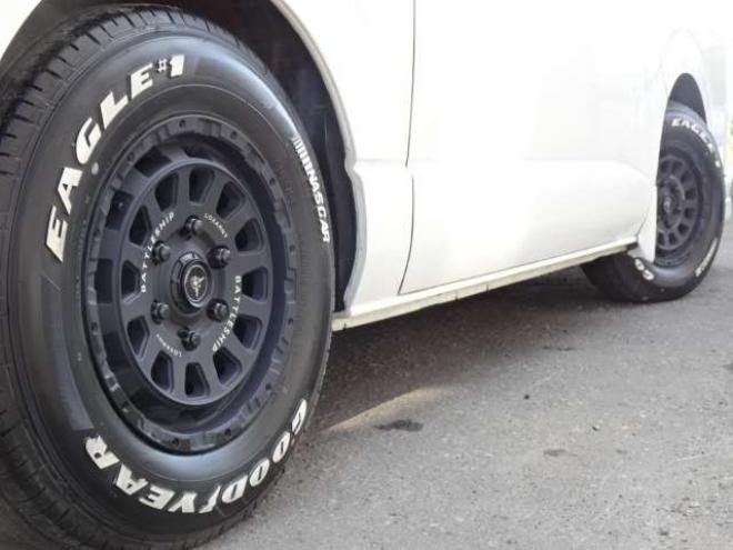 ハイエースバン2.7 スーパーGL ダークプライム ワイド ミドルルーフ ロングボディ 4WD　本州車 玄武1.5ダウン 外シャックル 2700