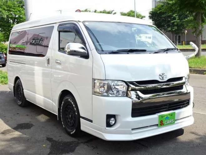 ハイエースバン2.7 スーパーGL ダークプライム ワイド ミドルルーフ ロングボディ 4WD　本州車 玄武1.5ダウン 外シャックル 2700