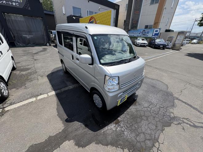 エブリィEVERY VAN 4WD JION TURBO寒冷地仕様　本州仕入　TURBO ブレーキアシスト　VSC Bluetoothフルセグナビ　バイザー　電動格納ミラー　リアヒーター　エンジンオイル交換　ATF交換　取説・保証書・記録簿2枚 4WD 660 5Dr