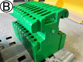 農機補助部品　ジョンディア　中古　トラクターウェイト　50kg×10枚　農機具
